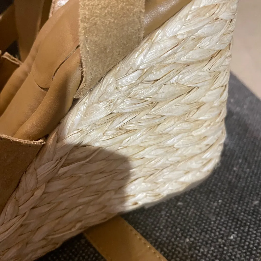 Marc Fisher Brown Suede Espadrille Wedges - Image 5