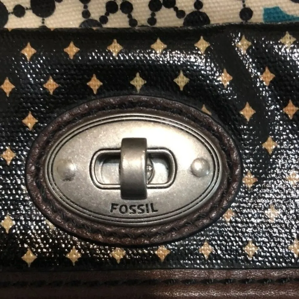 Fossil Key-Per Print Crossbody Shoulder Bag Boho Vibes - Image 9