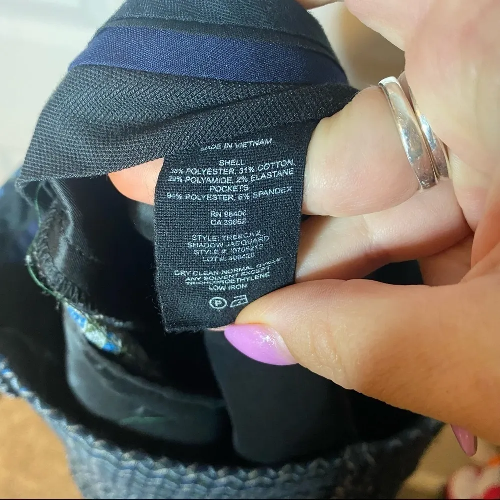 THEORY Testra Jacquard Cropped Trousers Size 0 - Image 7