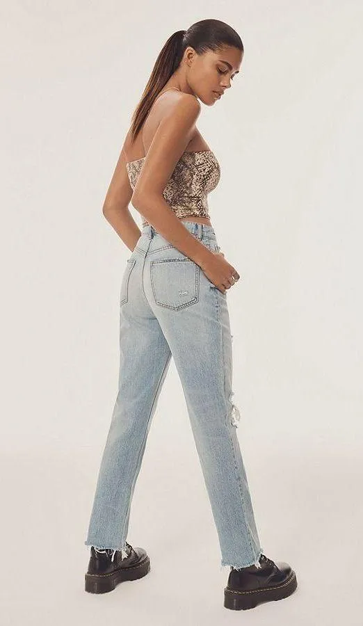 BDG Slim Straight High Rise Waisted Distressed Jeans - Image 2