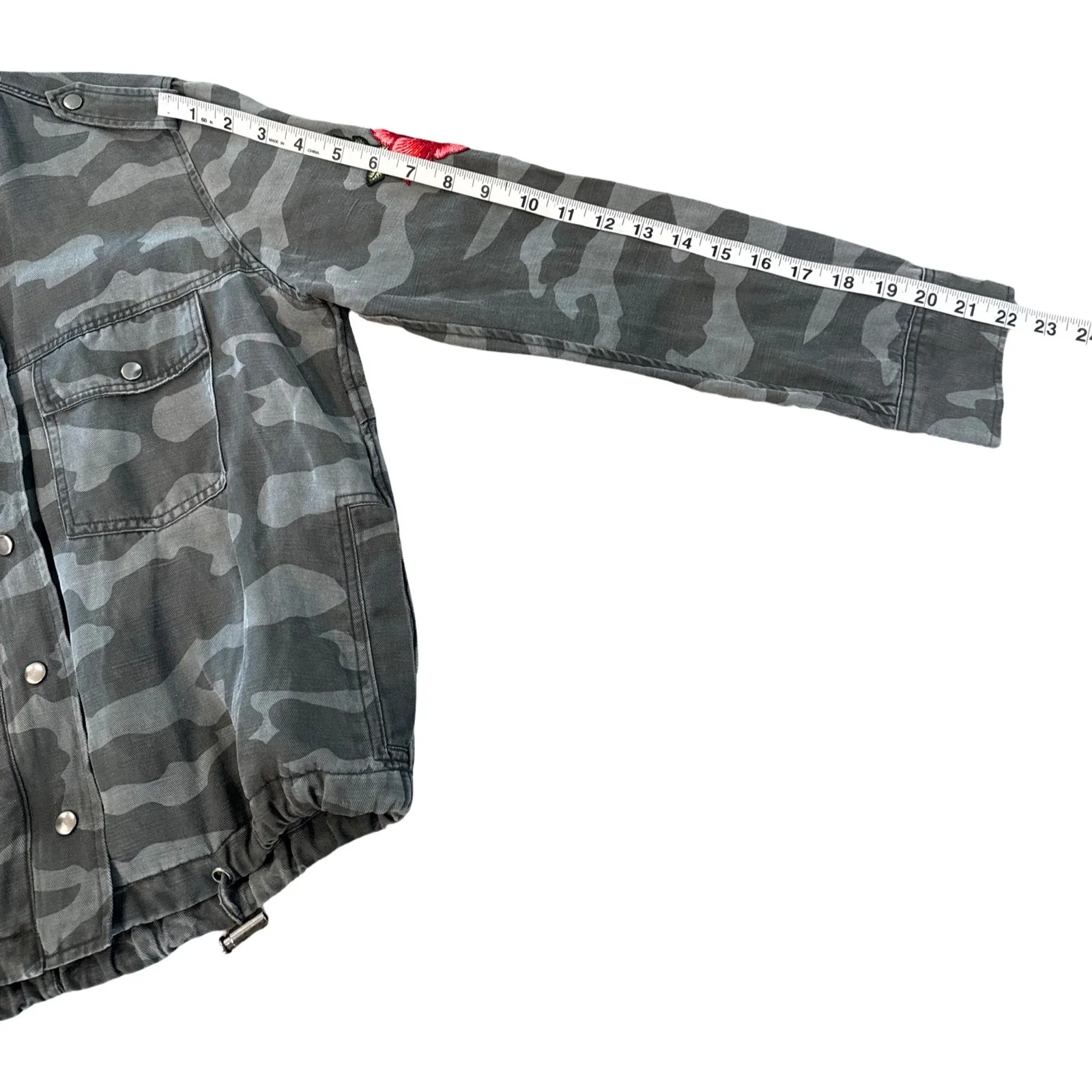 Rails Camo Rose Patch Utility Jacket Women’s XS. - Image 13