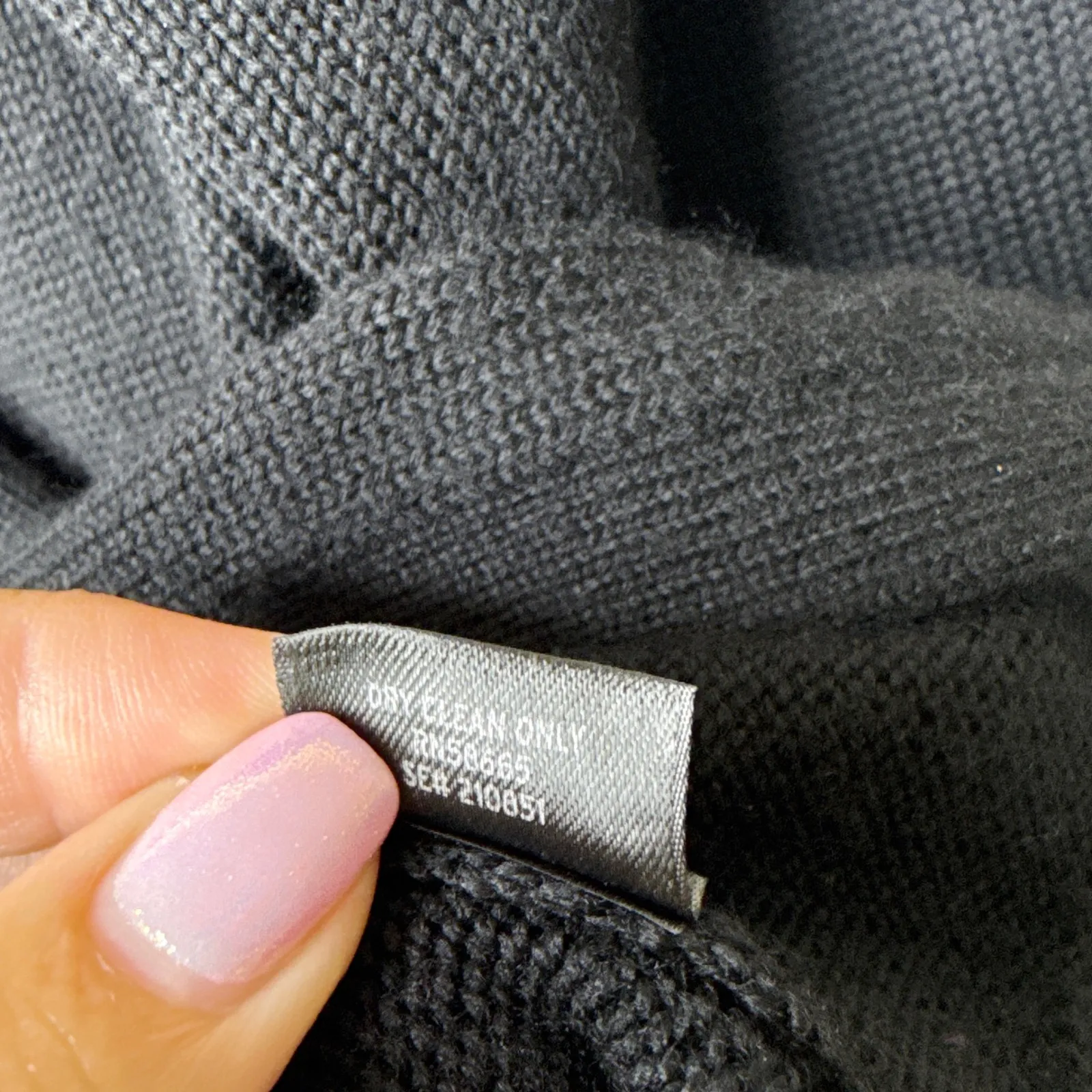 Semantiks Merino Wool Tie Front Knit Cardigan Sweater Black Womens Medium Winter - Image 6