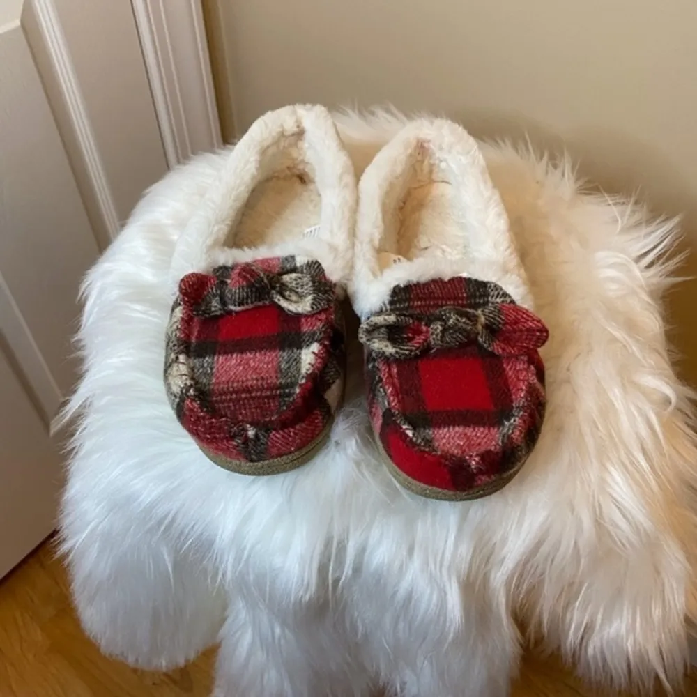 Women's Sonoma Goods For Life® Plaid Moccasin Slippers
by Sonoma Goods For Life - Image 2