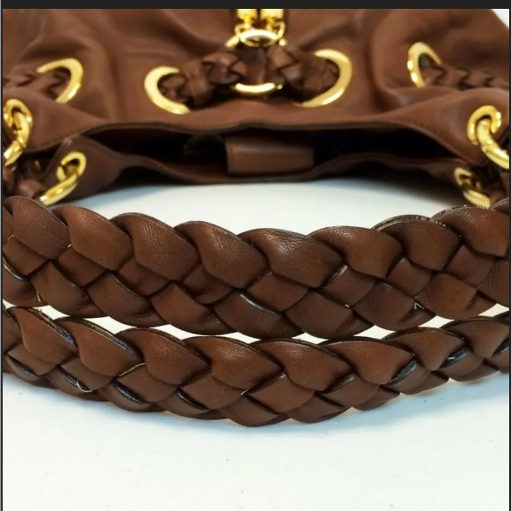 Michael Kors Cameron Braided Drawstring in Rich Brown - Image 6