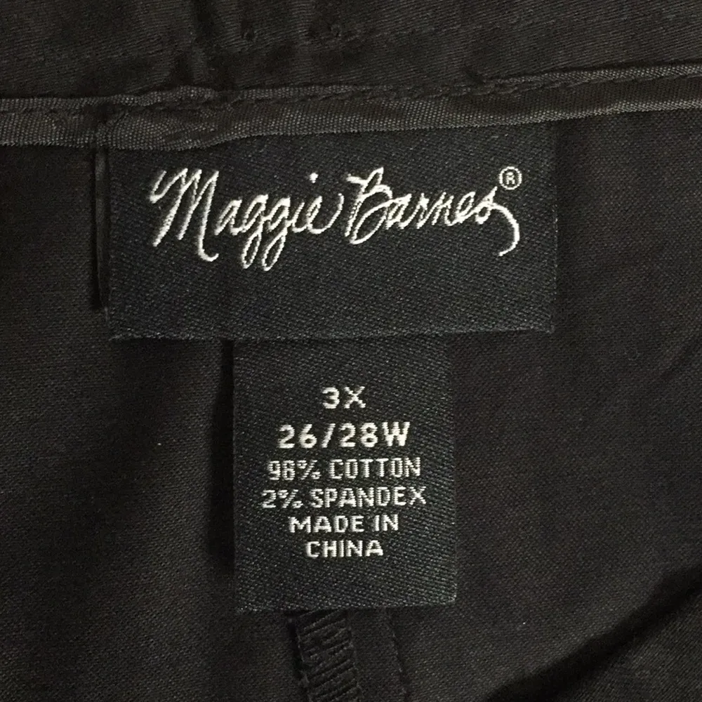 Maggie Barnes  plus size classic black skirt - Image 3