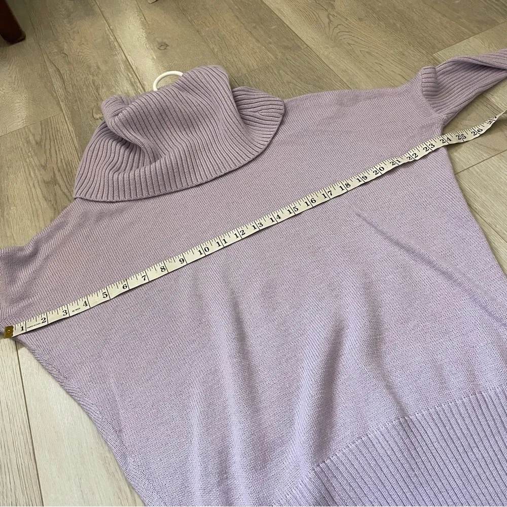 Susana Monaco Sweater wool turtleneck womens Purple (small) minimalist chic - Image 3