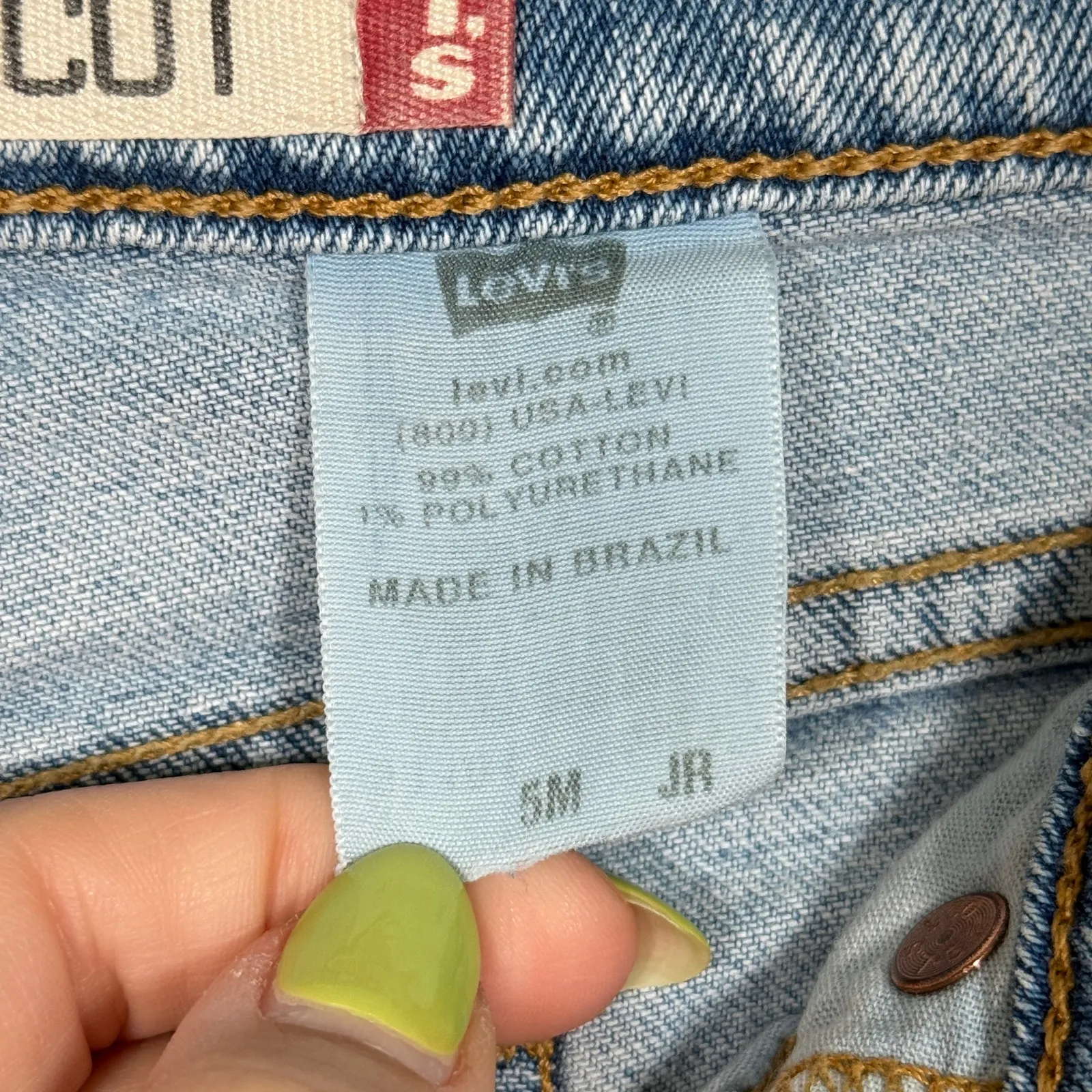 Y2K Levi’s 518 Superlow Bootcut Flare Low Rise Light Wash Jeans 30 Cowboy - Image 6