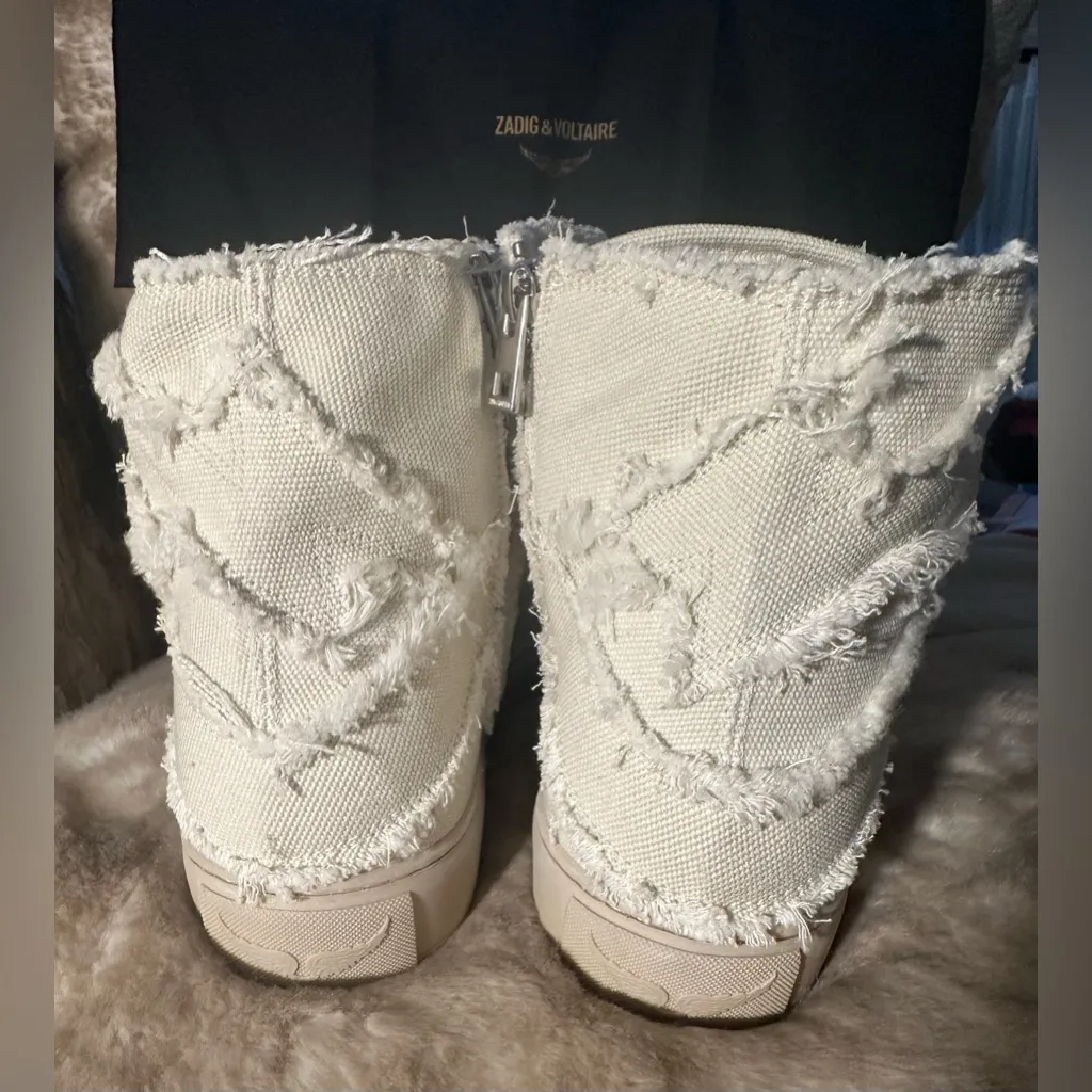 Zadig & Volataire High Flash Canvas In Flash NIB - Image 4