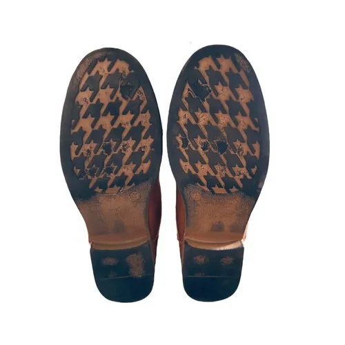 Bumper Womens Tan Faux Leather Lace Up Fur Lined Combat Boots Ankle Mid Calf Brown Size 8 - Image 9