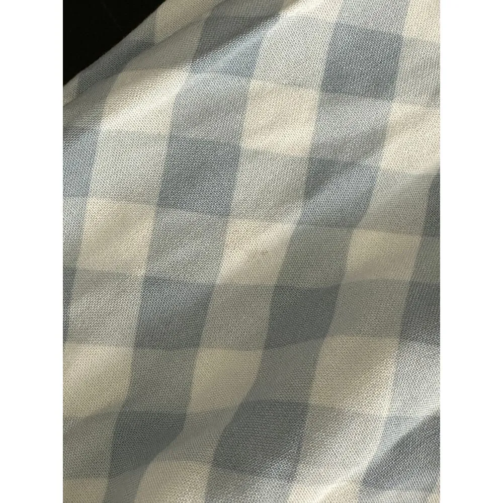 Urban Outfitters Blue White Gingham Print Sleeveless Romper Jumpsuit Viscose  XS - Image 4