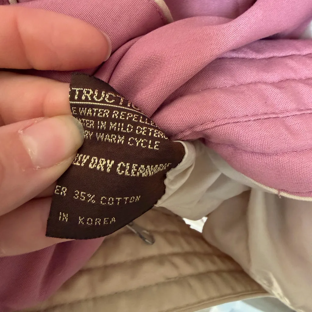 Ms. Freddi Pink Cream Button Up Peacoat Womens M Vintage 90s Grannycore Size M - Image 5