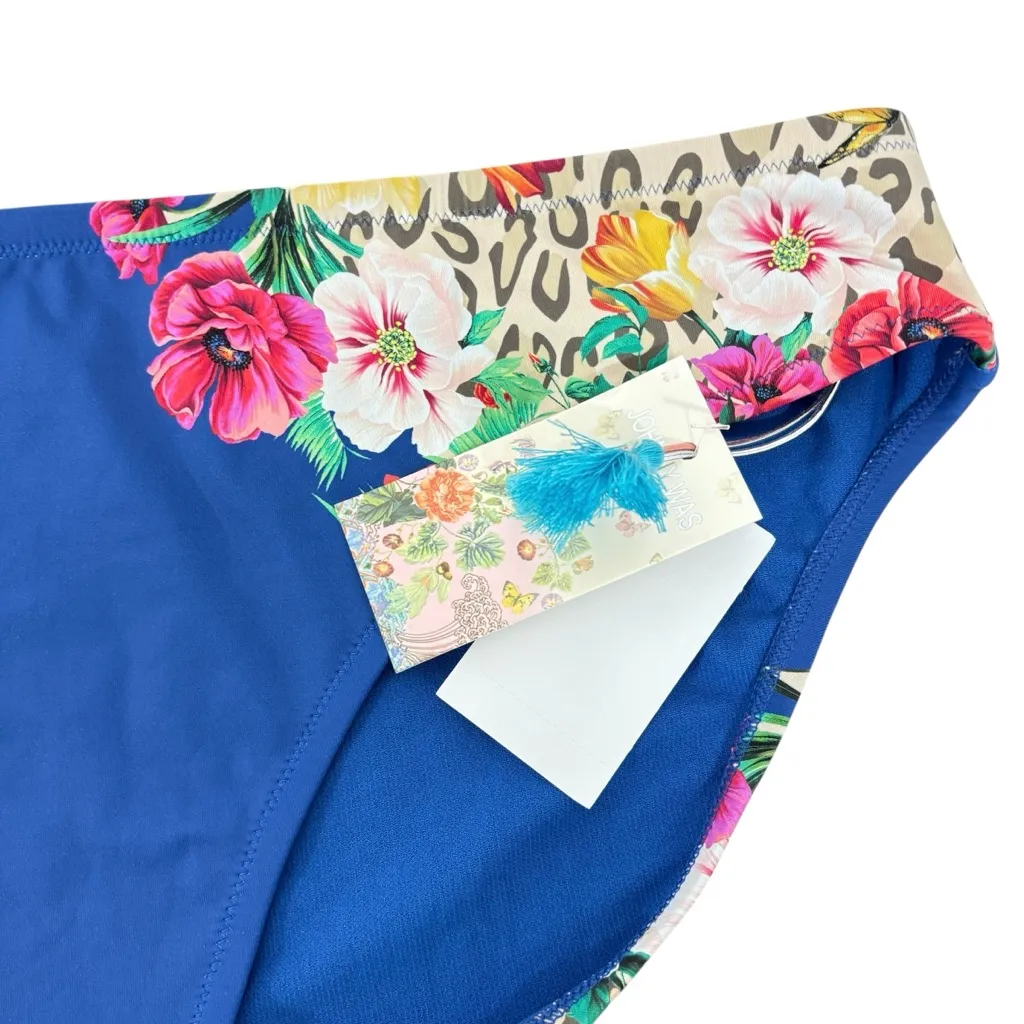 Johnny Was Iva Hipster bikini bottom in a mixed floral and animal print 2X - Image 3
