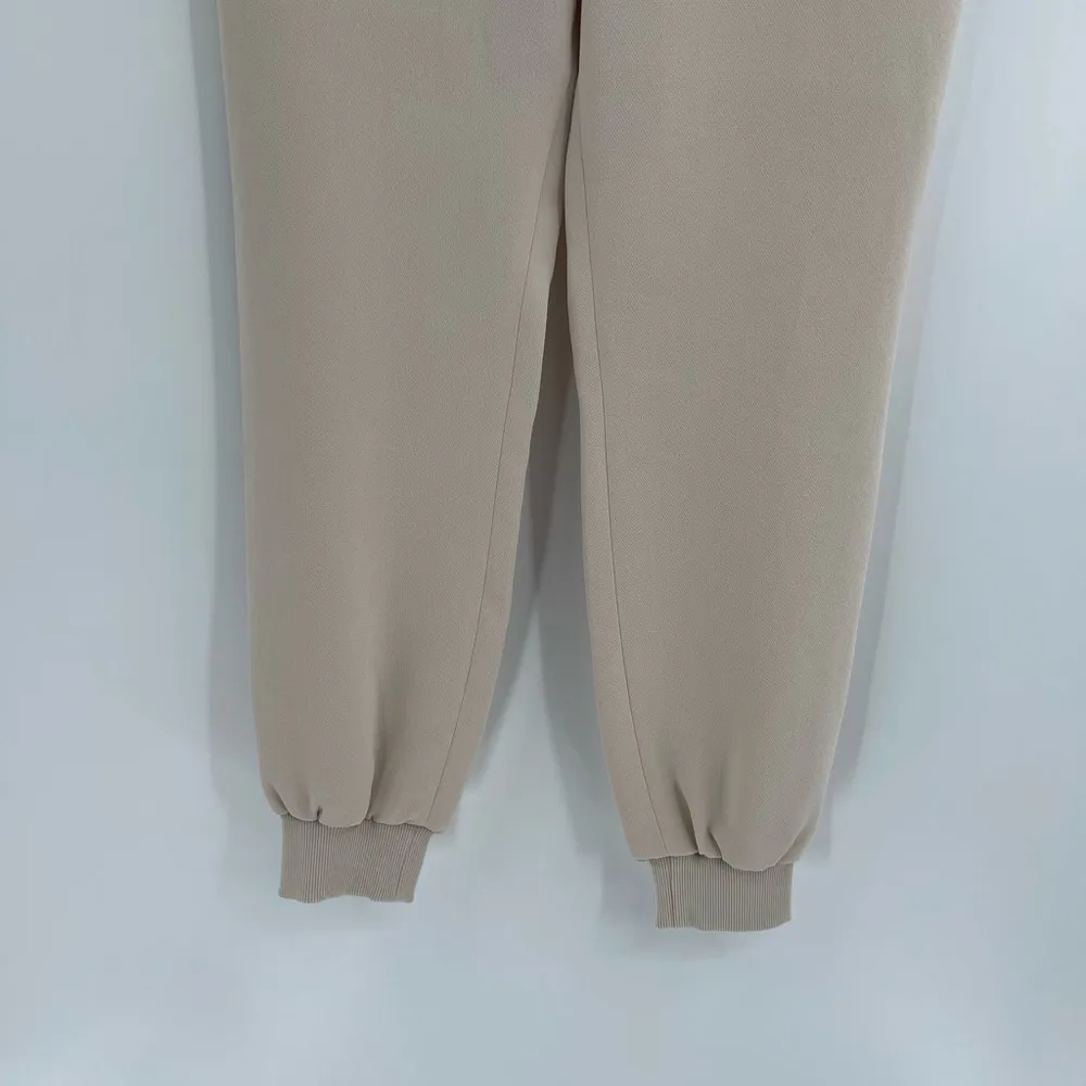 By Malene Birger Severine Beige Pull On Polyester Cotton Joggers Size 6/8 - Image 4