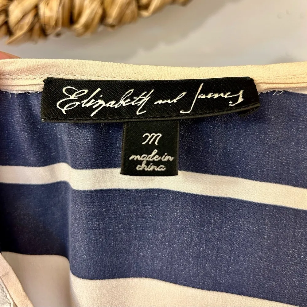 Adrienne Striped Silk Dress Size Medium - Image 12