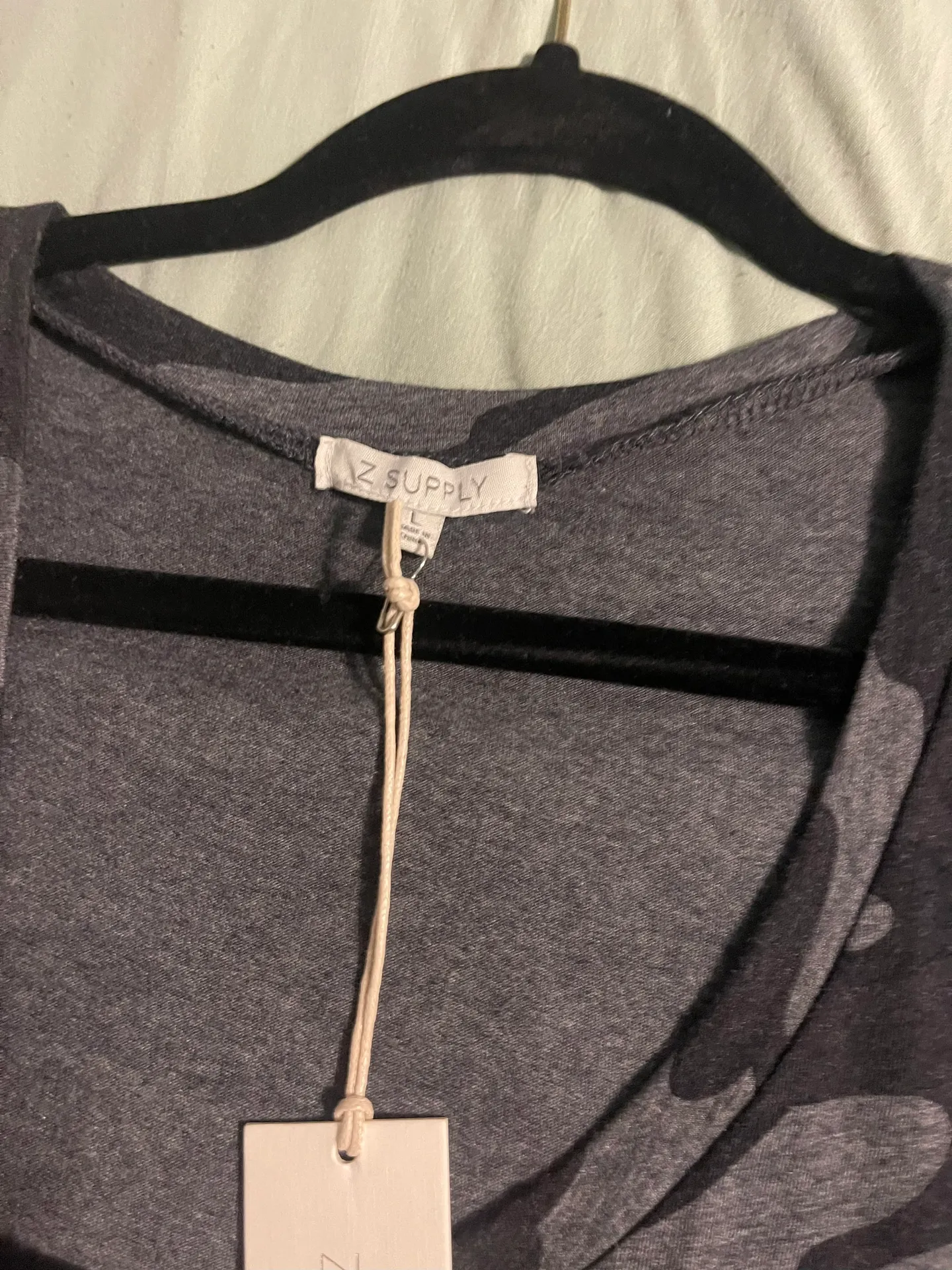 Black Camo V-Neck - Image 2