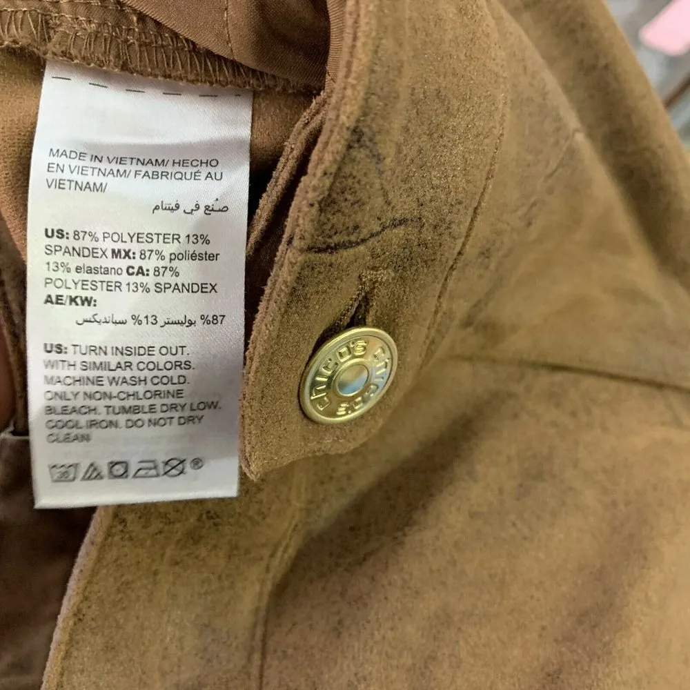 Chico's Multicolor Textured Slim Leg Pants - Image 5