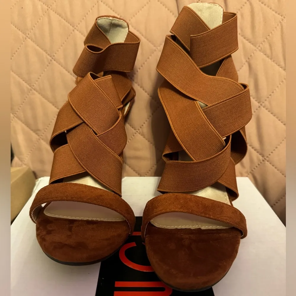 Strappy fall heels Brown Size 8 - Image 3