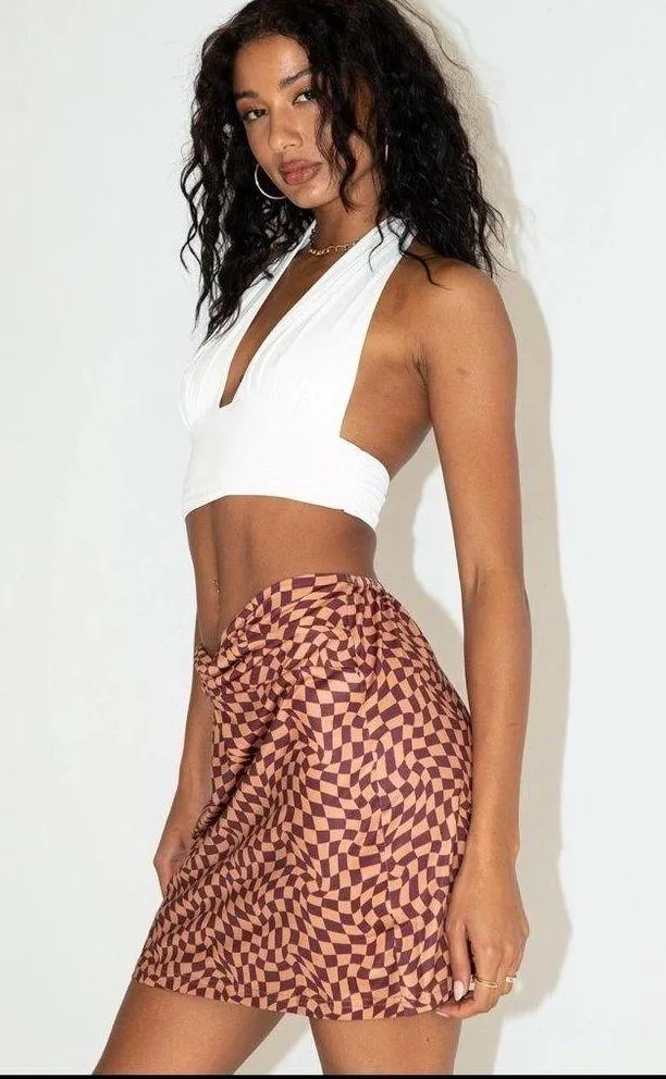 NWT PRINCESS POLLY- size 4 SWIRL WRAP MINI SKIRT - Image 2