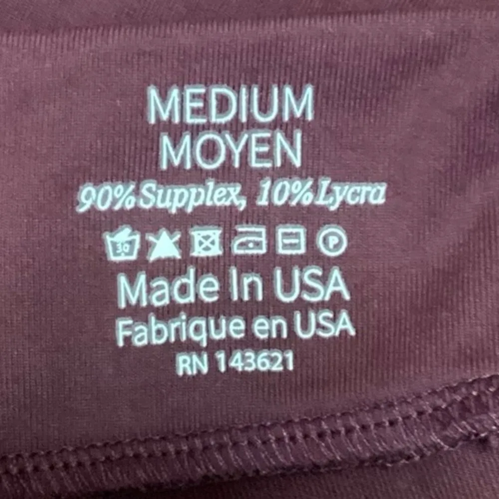 Live The Process Purple Stretch Elastic Waist Sports Cosmos Legging Pants Sz M Size M - Image 5