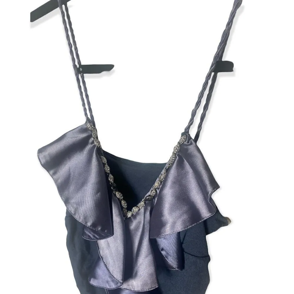 Love & Love SZ S purple ruffled cocktail dress - Image 3