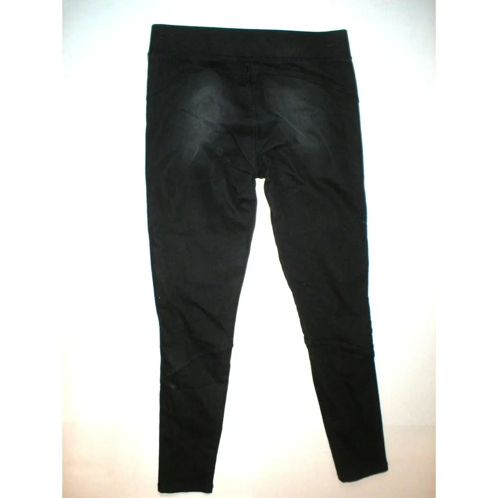 New Womens NWT $80 Calvin Klein Jeans Leggings Knit Faded Black 27 Moto Skinny - Image 6