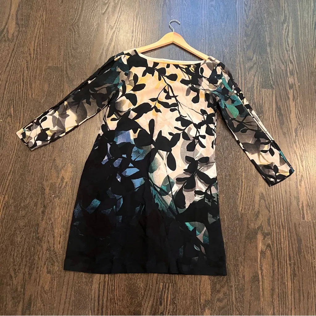 Maeve Cream A-line Dress with Cuffed Sleeves - Image 3