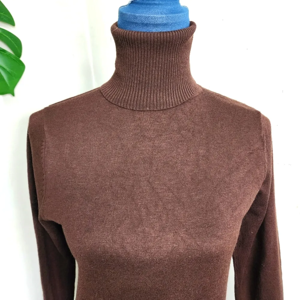 The Limited Brown Turtleneck Sweater - Image 2