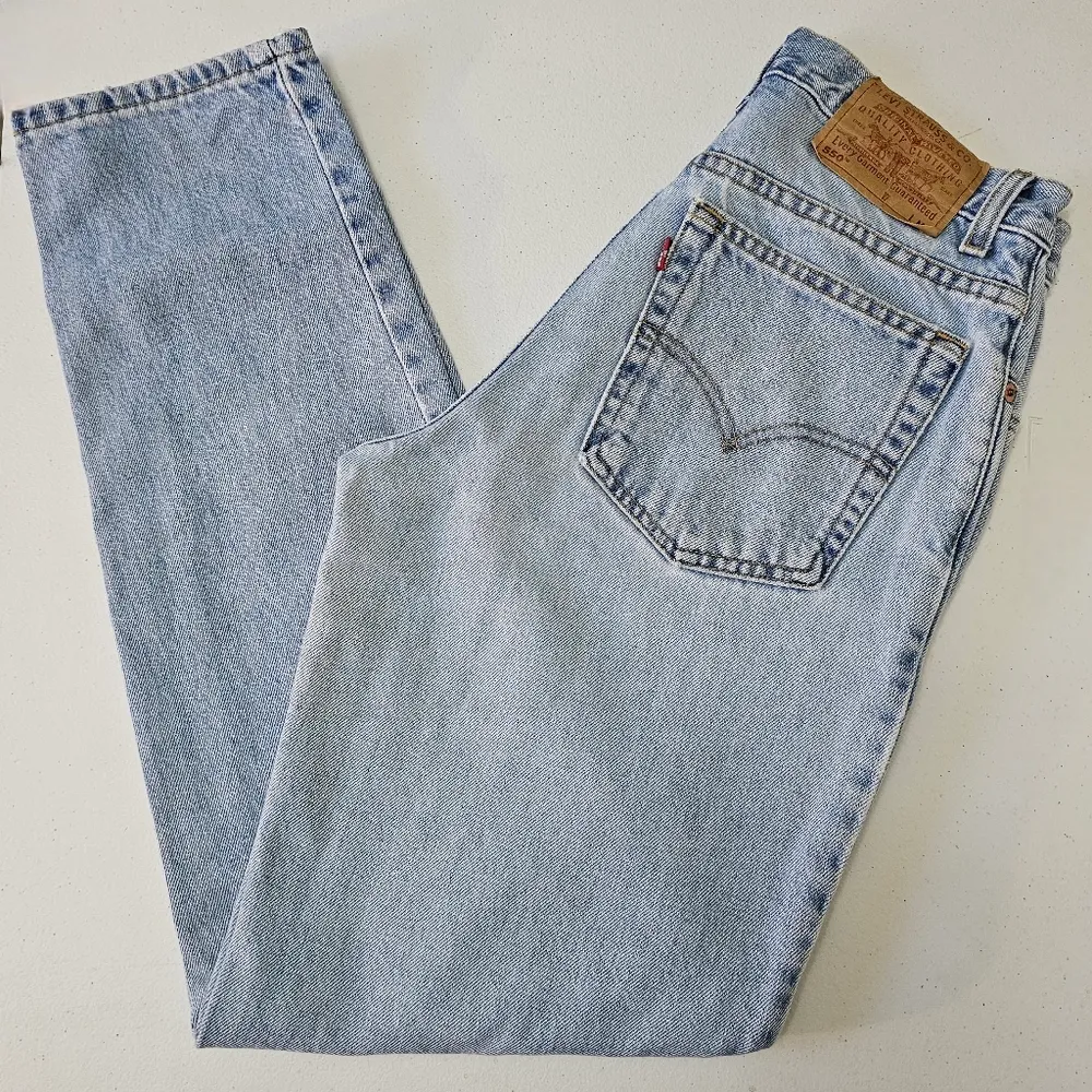 Levi's 550 Y2K Light Wash Relaxed Fit Tapered Leg Jeans Size 9 - Image 2