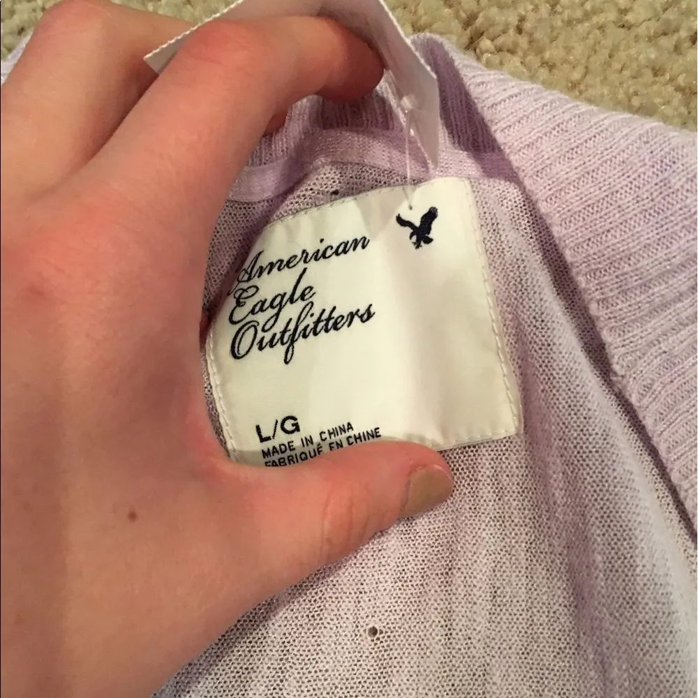 Purple long sleeve cardigan never worn - Image 3