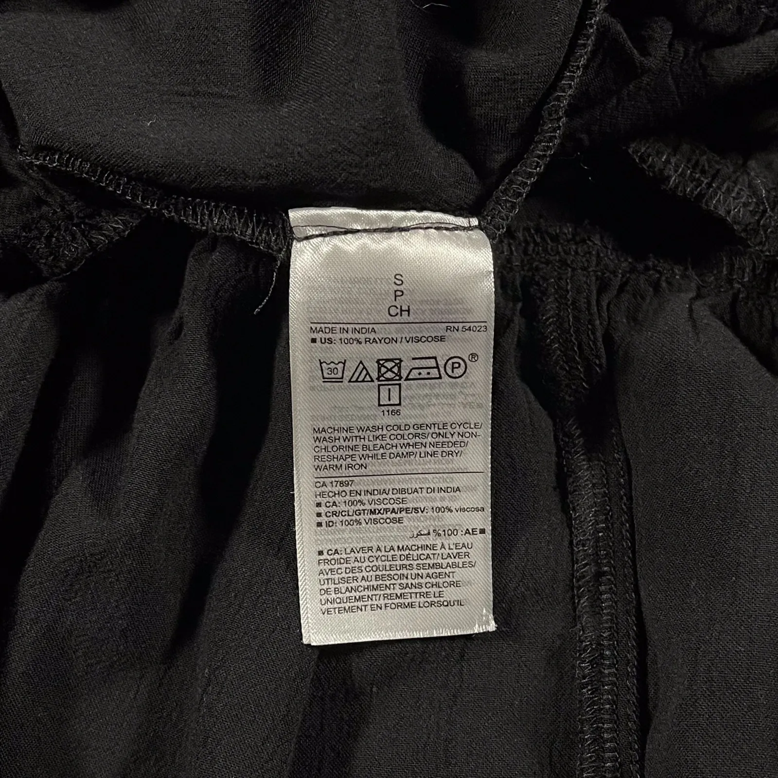 Old Navy	Women's Midi Dress Tiered Witchy Milkmaid Minimalist S Black - Image 3