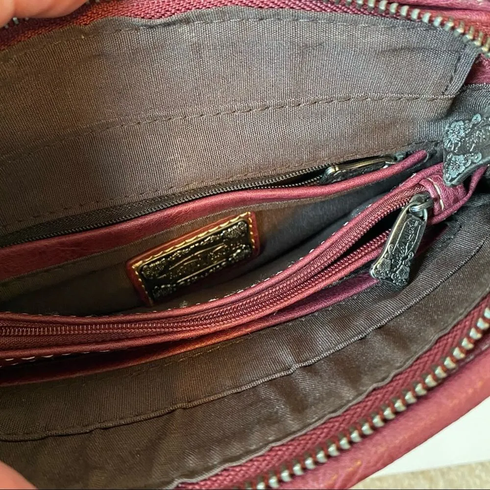 Montana West Trinity Ranch Burgundy Buckle Purse - Image 7
