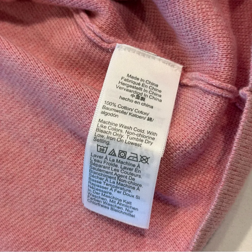 J. Crew Pink Schoolboy Knit Cotton Blazer Sweater Size Small - Image 8