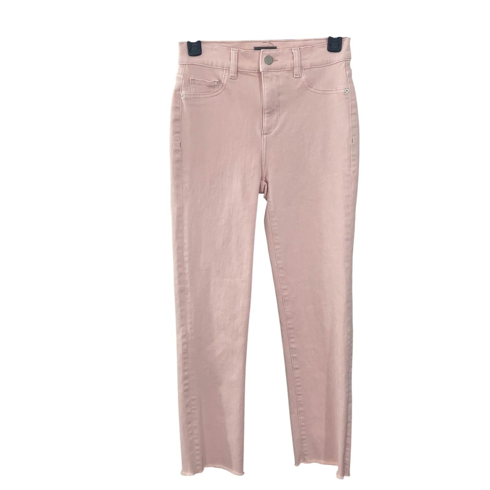 DL1961 Mara Straight Mid Rise Instasculpt Ankle Jeans Pink Peony Size 27 - Image 3