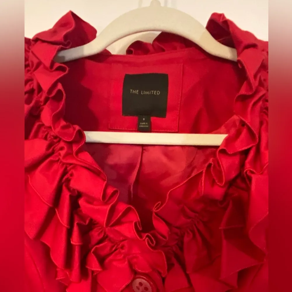 The Limited Long Blazer With Ruffle Collar - Image 2