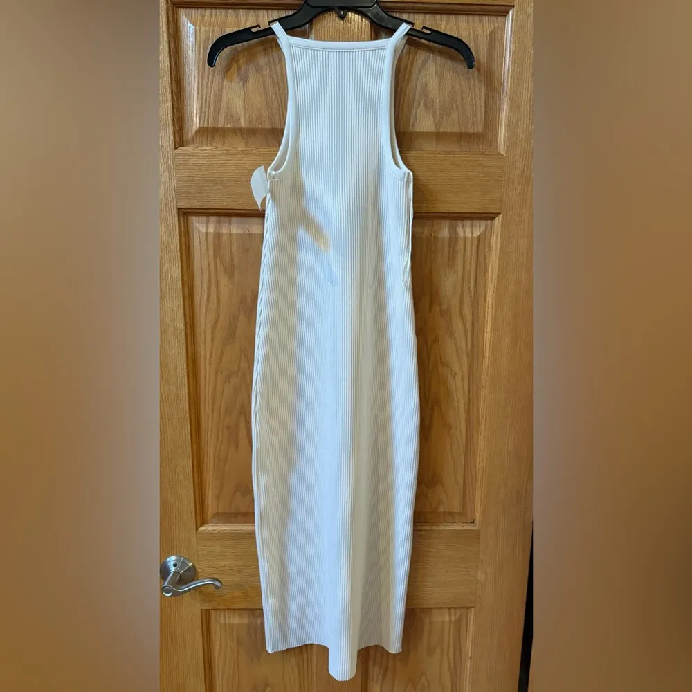 Vince Ribbed High-Neck Midi Tank Dress size XXS Color: FLAXEN $245.00 - Image 8