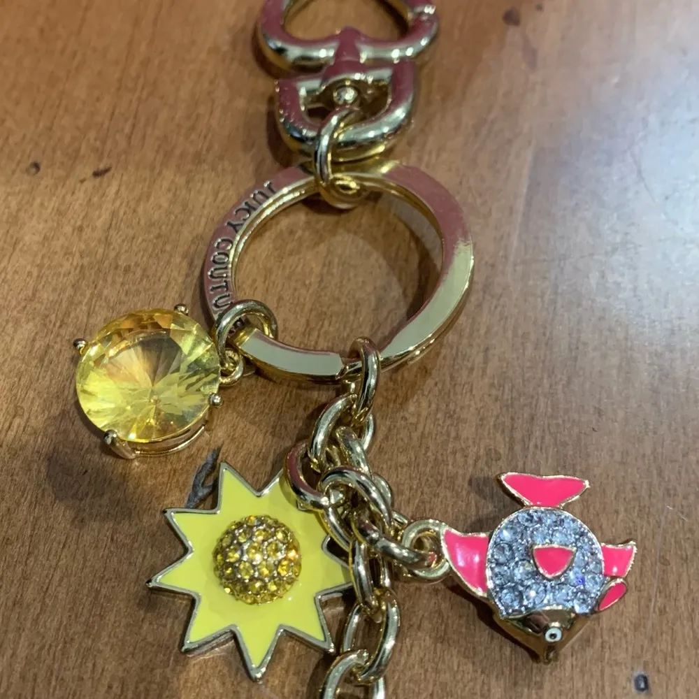 Juicy Couture Pam Gela Pave Crystal Palm Tree Charm Key Fob - Image 3