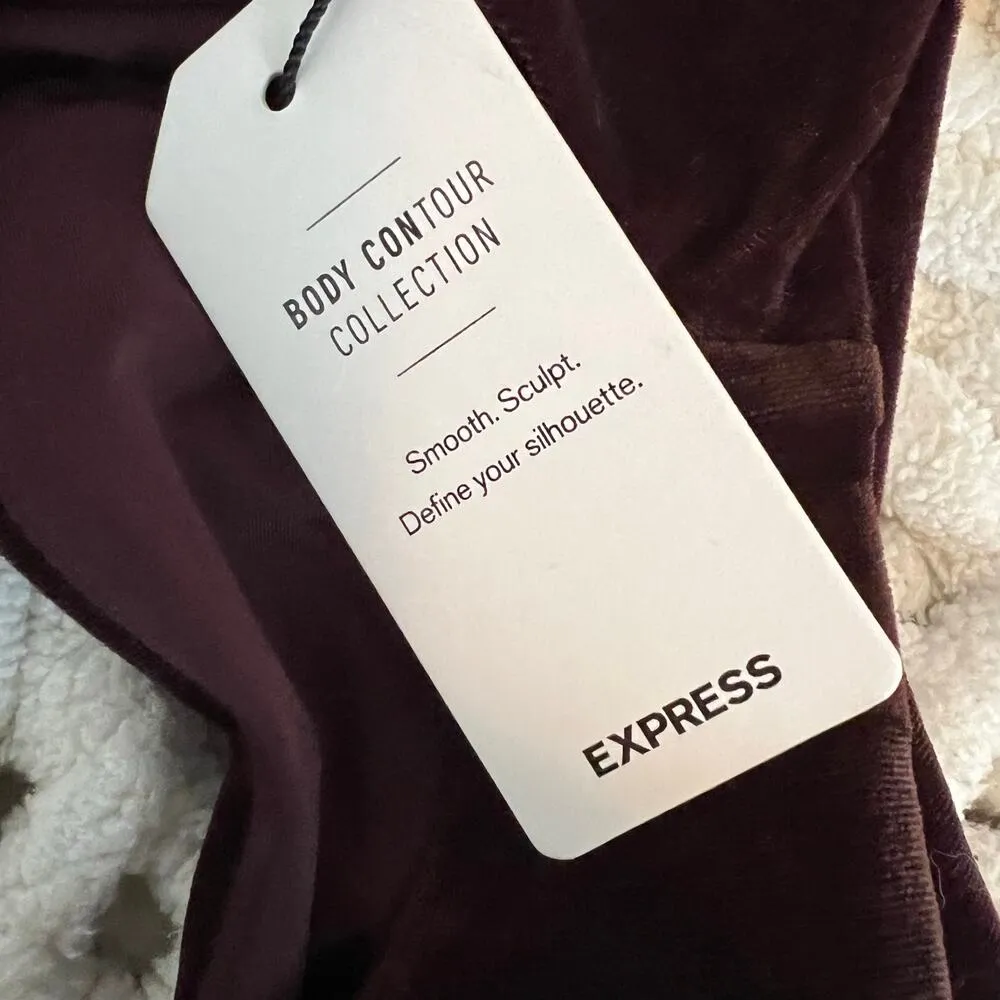 Express NWT Body Contour Plum‎  Bodysuit Size Large - Image 8