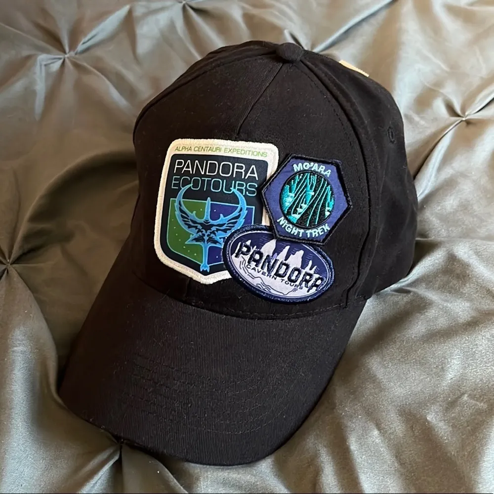 NWT Disney Parks Avatar World of Pandora Encounters Patches Baseball Cap Dad Hat - Image 3