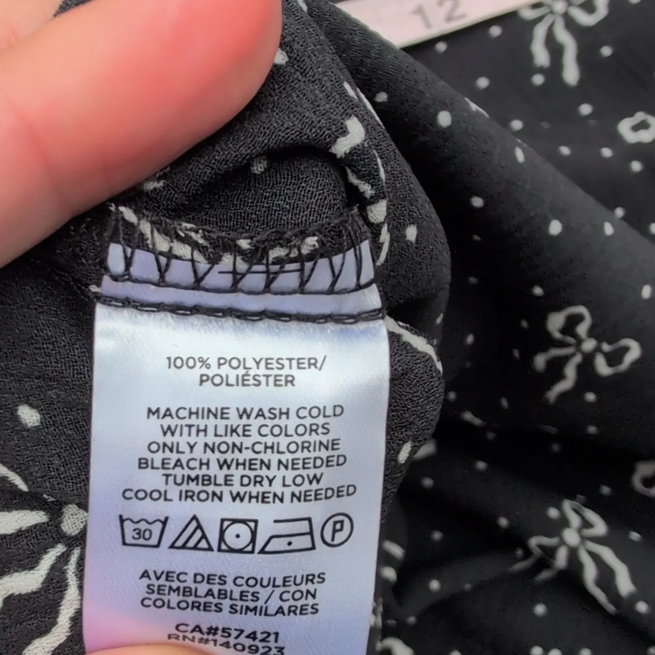 NWT LOFT Bow Print Back Tie Blouse | Loft Bow Blouse - Image 13