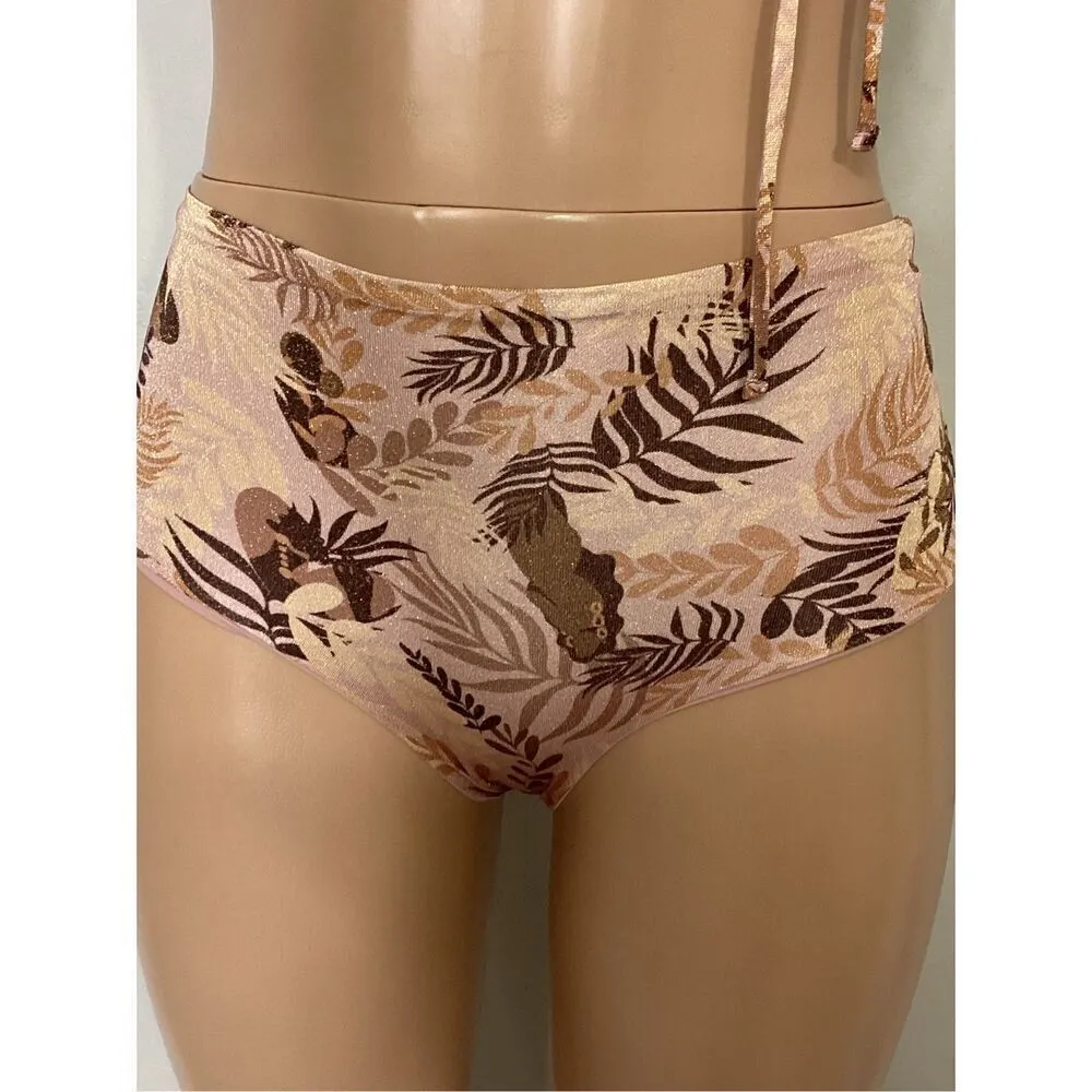 L*SPACE shimmer brown bikini set. Small. Retails $198 - Image 7