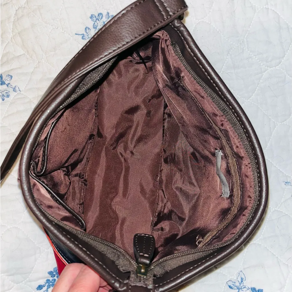 Wilson’s Vintage Leather Patchwork Shoulder Bag - Image 7