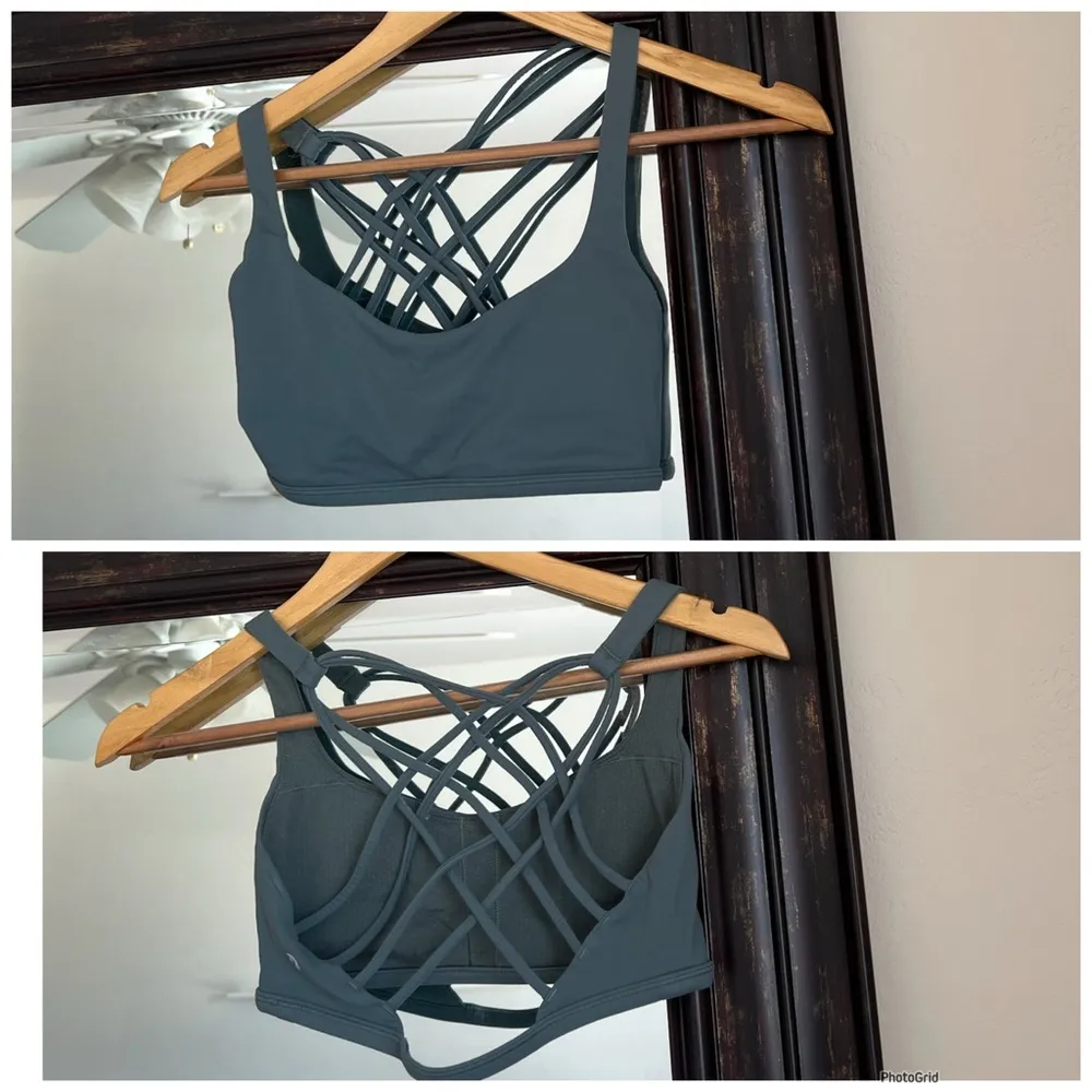 Free To Be Wild Teal Sports Bra - Image 2