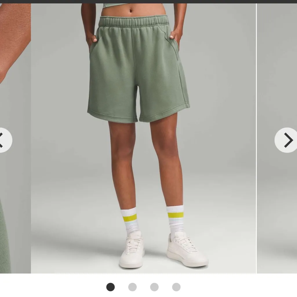 Lululemon Scuba mid rise oversized short 7” grey eucalyptus small $78 - Image 9