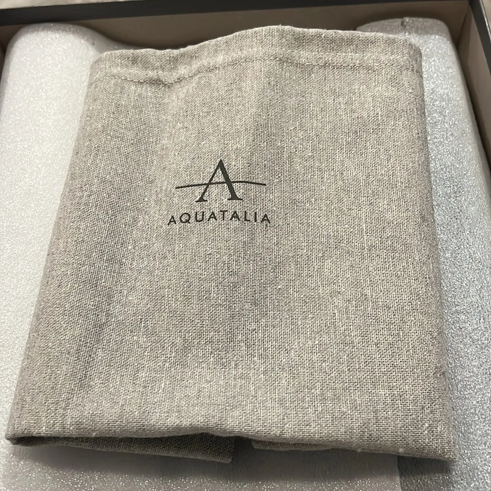 AQUATALIA Prisilla Brown Dress Suede Booties, Size 9 New in Box +DustBag - Image 8