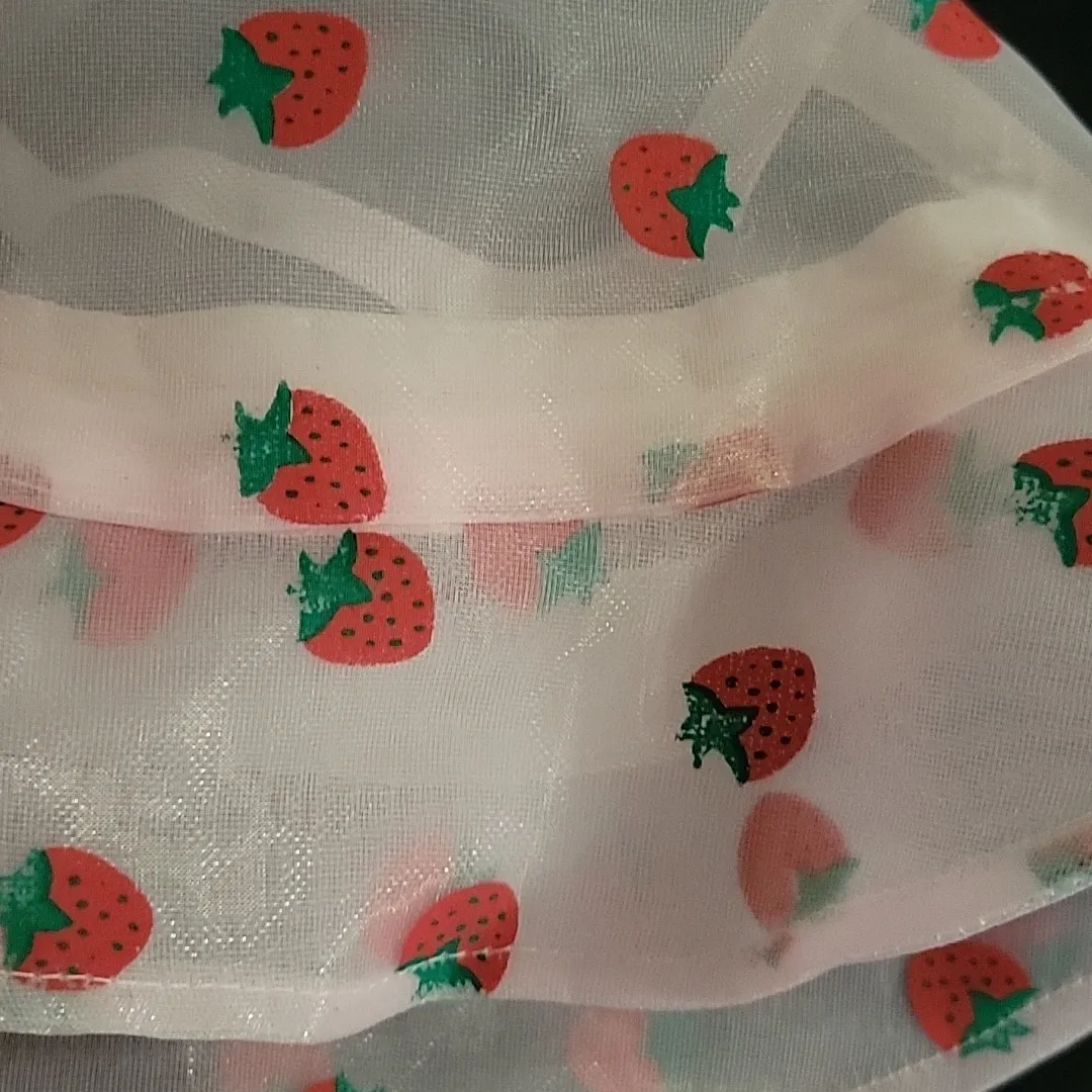 Strawberry Print‎ Bucket Hat Pink - Image 4