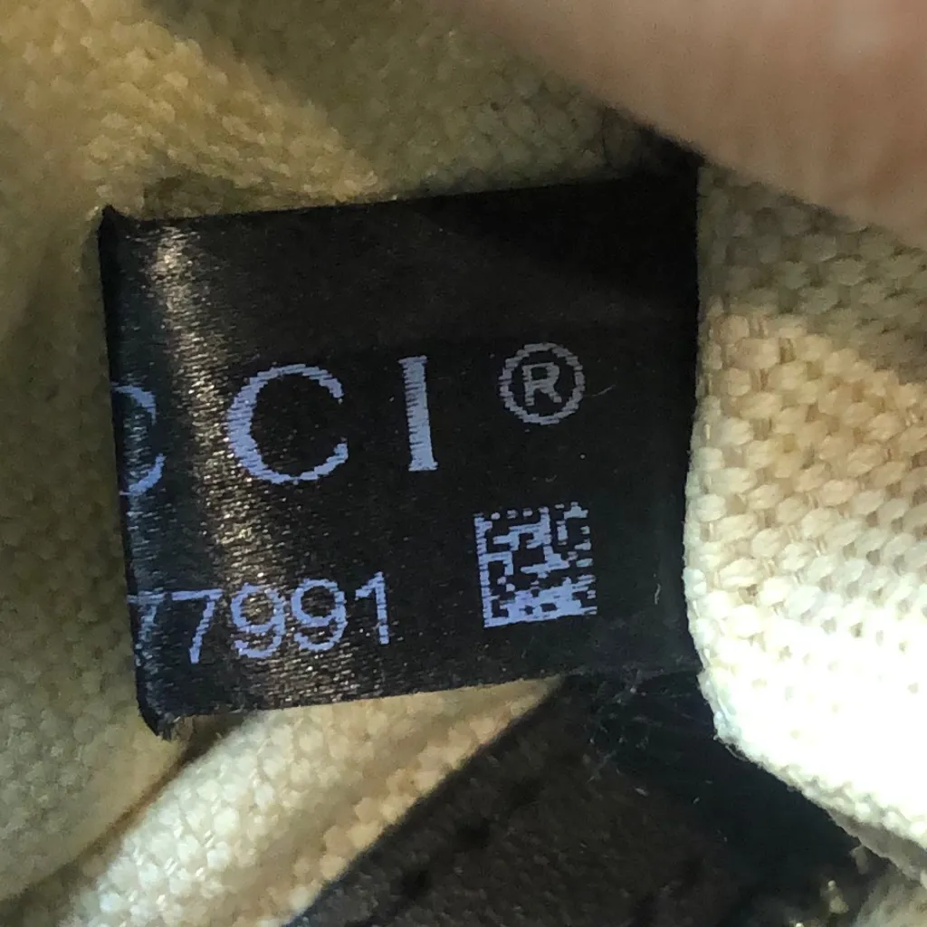 GUCCI GG Beige and Black Boston Duffel Bag with Red and Green Sherryline Stripes - Image 15