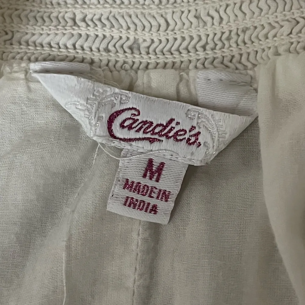 Candies Y2k Victorian White Cotton Full Petticoat Slip Skirt Crochet Lace Trim M - Image 8