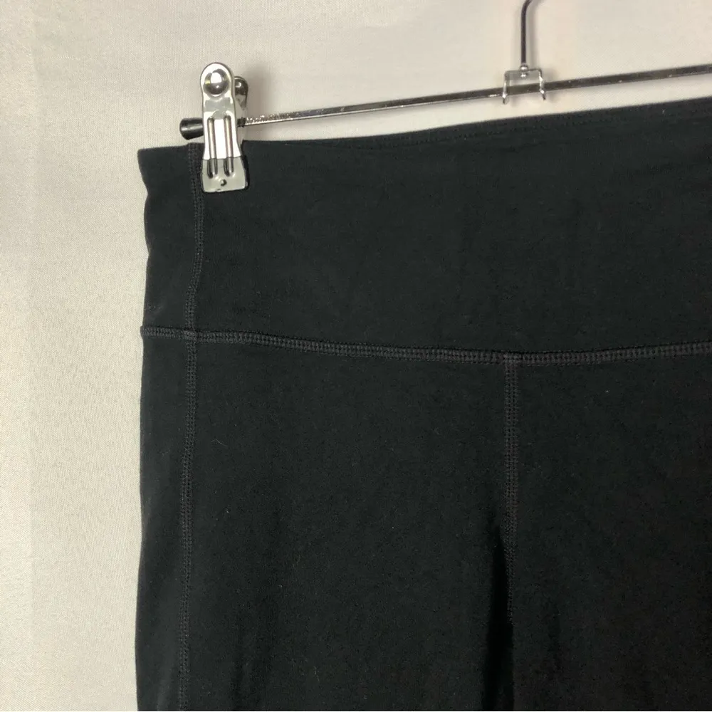 Athleta Black Mind Over Matter Criss Cross Athletic Cropped Leggings S - Image 4