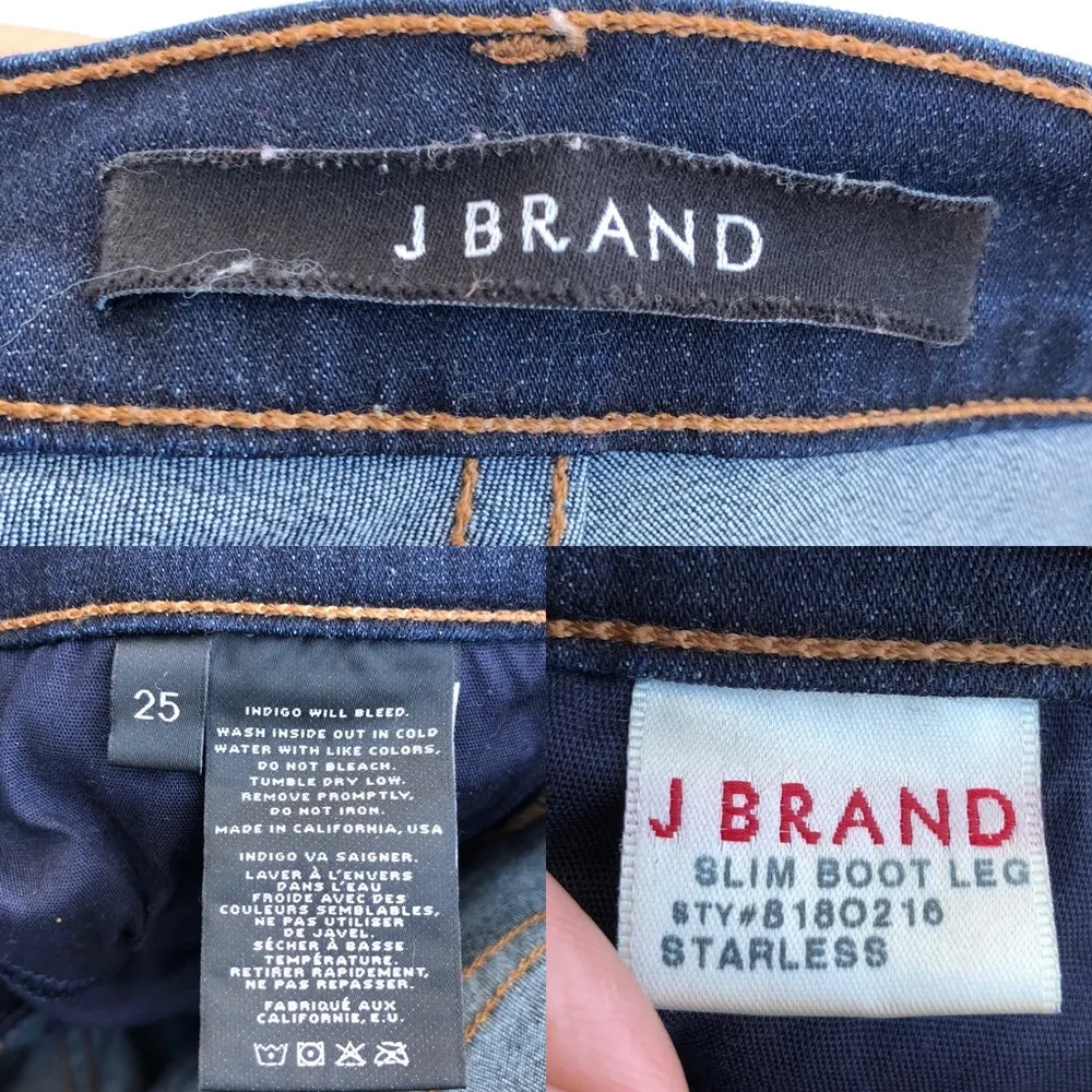 J Brand Womens Jeans Slim Boot Leg Starless 25 - Image 9