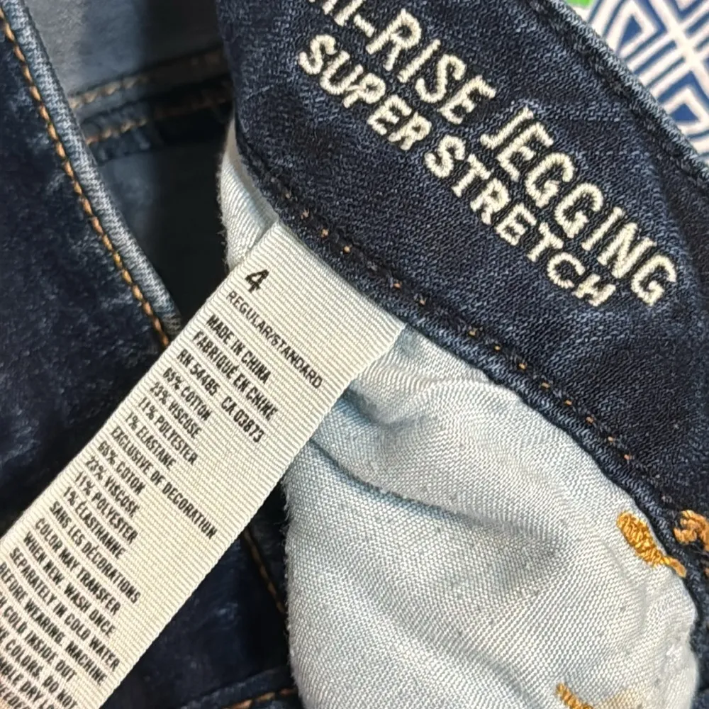 American eagle ladies hi rise super stretch jegging cutoff shorts distressed 4 - Image 9